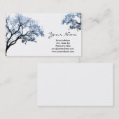 Cartes de visite d'arbre d'hiver (Devant / Derrière)