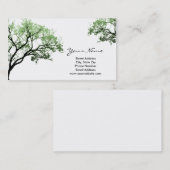 Cartes de visite d'arbres d'été (Devant / Derrière)