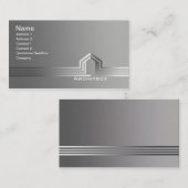 Cartes de visite d'architecte (Devant / Derrière)