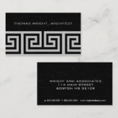 Cartes de visite d'architecte (Devant / Derrière)