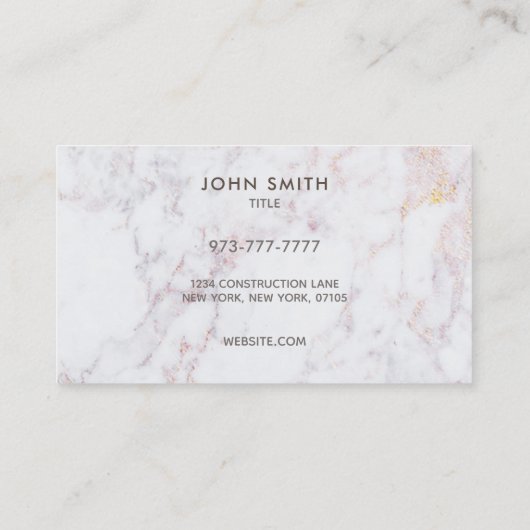 Cartes de visite d'architecte (Dos)