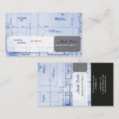 Cartes de visite d'architecte branchées (Devant / Derrière)