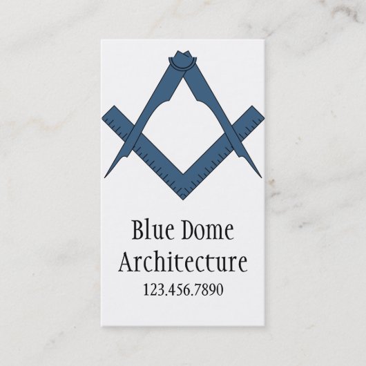 Cartes de visite d'architecte d'architecture moder (Devant)