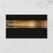 Cartes de visite d'architecte élégantes (Devant)