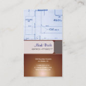 cartes de visite d'architectes branchés (Dos)