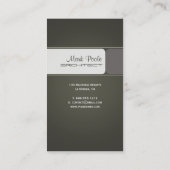 cartes de visite d'architectes branchés (Dos)