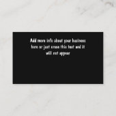 Cartes de visite d'armes à feu (Dos)