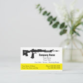 Cartes de visite d'armes à feu Noir et Blanc (Debout devant)