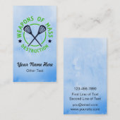 Cartes de visite d'armes de crosse personnalisable (Devant / Derrière)