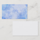 Cartes de visite d'arrière - plan de ciel bleu (Devant / Derrière)