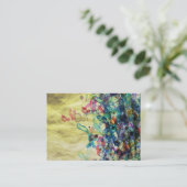 Cartes de visite d'arrière - plan de couleur d'eau (Debout devant)