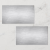 Cartes de visite d'arrière - plan en métal (Devant / Derrière)