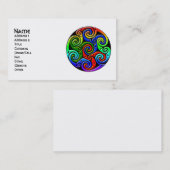 Cartes de visite d'art celtique personnalisables (Devant / Derrière)