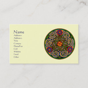 Cartes de visite d'art celtique personnalisables