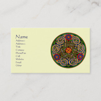 Cartes de visite d'art celtique personnalisables