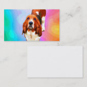 Cartes de visite d'art de bruit de Basset Hound (Devant / Derrière)