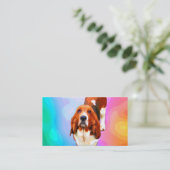 Cartes de visite d'art de bruit de Basset Hound (Debout devant)