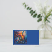 Cartes de visite d'art de guitare électrique (Debout devant)
