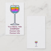 CARTES DE VISITE D'ART DE VIN (Devant / Derrière)