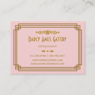 Cartes de visite d'art déco