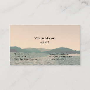 Cartes de visite d'art photo de paysage magnifique