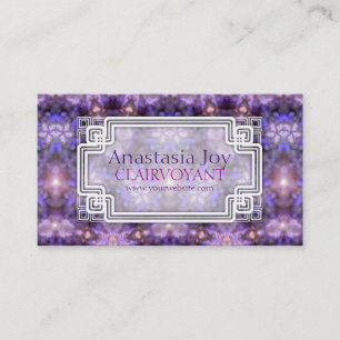 Cartes de visite d'art visionnaire Purple Glow Ene