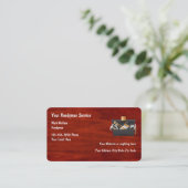Cartes de visite d'artisan (Debout devant)