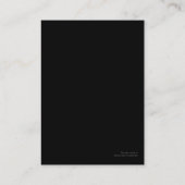 Cartes de visite d'artiste (Dos)