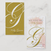 Cartes de visite d'artiste (Devant / Derrière)