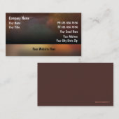 Cartes de visite d'artiste (Devant / Derrière)