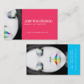 Cartes de visite d'artiste de maquillage (Devant / Derrière)