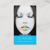 Cartes de visite d'artiste de maquillage (Dos)