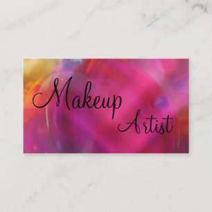 Cartes de visite d'artiste en maquillage