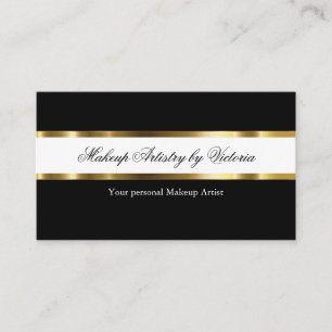 Cartes de visite d'artiste en maquillage classe