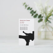 Cartes de visite d'arts martiaux (Debout devant)