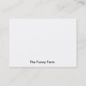 Cartes de visite d'asile de fous (Dos)