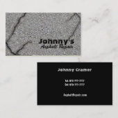 Cartes de visite d'asphalte (Devant / Derrière)