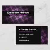 Cartes de visite d'assistant personnel (Devant / Derrière)