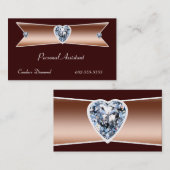 Cartes de visite d'assistant personnel (Devant / Derrière)