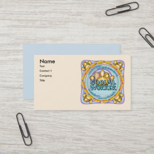 Cartes de visite d'assistant social 