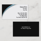 Cartes de visite d'assurance (Devant / Derrière)