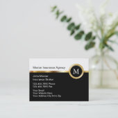 Cartes de visite d'assurance haut de gamme (Debout devant)