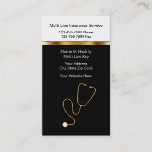 Cartes de visite d'assurance Médicales