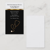 Cartes de visite d'assurance Médicales (Devant / Derrière)