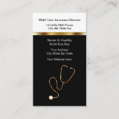 Cartes de visite d'assurance Médicales (Devant)