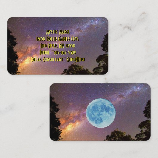 Cartes de visite d'astrologie (Devant / Derrière)