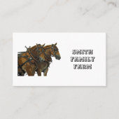 Cartes de visite d'attelage de chevaux de trait be (Devant)