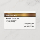 Cartes de visite d'audiologiste Classy Hearing (Devant)