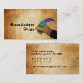 Cartes de visite d'auteur (Devant / Derrière)