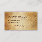 Cartes de visite d'auteur (Dos)